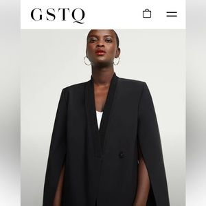 GSTQ Tech -Twill Blazer/Cape NWT